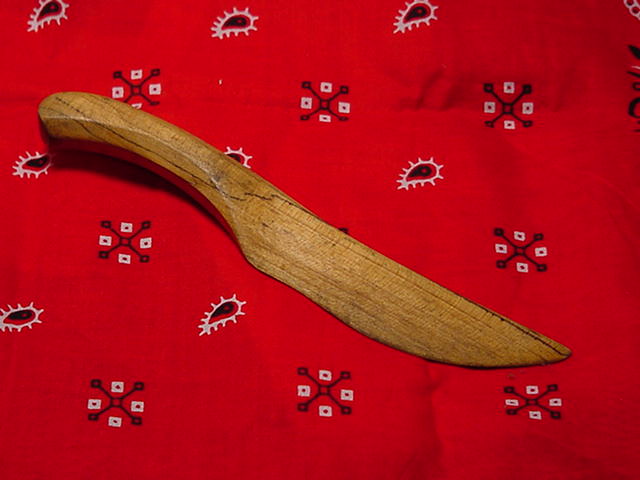 wooden knife